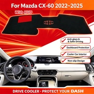 Car Dashboard Cover Avoid Light Pad Instrument Platform Cover Mat Carpet Accessorie For Mazda CX-60 