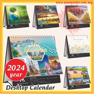 2024 Table Calendar | Desk Calendar | Desktop Calendar | Desk Kalendar | 桌面日曆