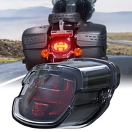 ไฟท้ายไฟเบรกท้ายรถมอเตอร์ไซด์ LED สำหรับ Harley Dyna Low Rider Bob Touring Electra Road Glide Sportster XL