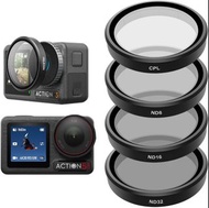 實體店鋪/SF TELESIN Lens Filter Set for DJI Action 5 Pro Action 4 Action 3 Camera Accessories, 4-Pack CP