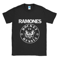 Baju Kaos Band Ramones Rocket To Rusia Emblem