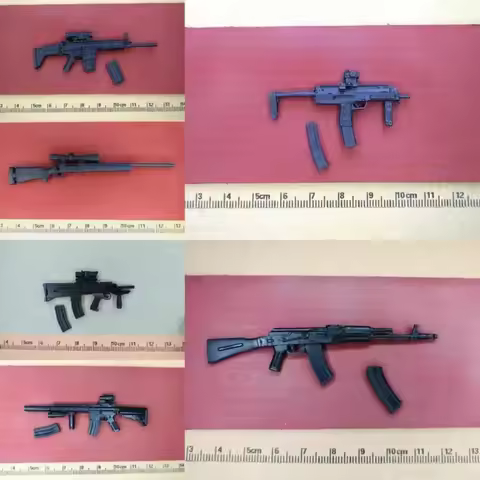 1/12 Scale PVC Plastic Mini Gun Weapon Accessory Model for 6in Shf Figma Body Toys MK-18 UMP45 SMG R