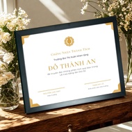 Photo Frame - Certificate Frame A3/A4/B4 Desktop Wall Mount - Composite Black Frame, Mica Surface (3