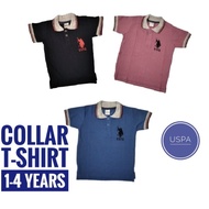 T-shirt berkolar kanak-kanak/ T-shirt kolar budak