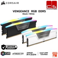 Corsair VENGEANCE RGB  DDR5 Desktop Gaming Memory RAM - 5600MHz/6000MHz/6400mhz (Black/White)