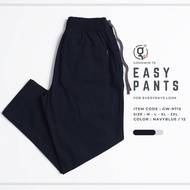 GOODWIN - 9715 EASY PANTS กางเกงขายาวผู้ชายเอวยืด มีเชือกผูกเอว