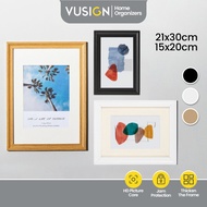 Vusign A4/6R Minimalist Photo Frame Wall Stand Home Deco Certificate Holder Frem Gambar Murah 相框