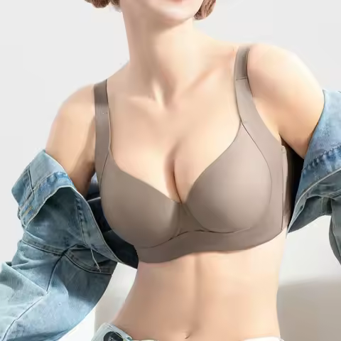 Plus Size Lingerie Push Up Bra for Women Wide Shoulder Straps Underwire Female Seamless 34 36 38 40 