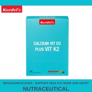 (Exp 1/26) Kordel's Calcium+Vitamin D3 Plus Vitamin K2 60 tablets for Bone Health