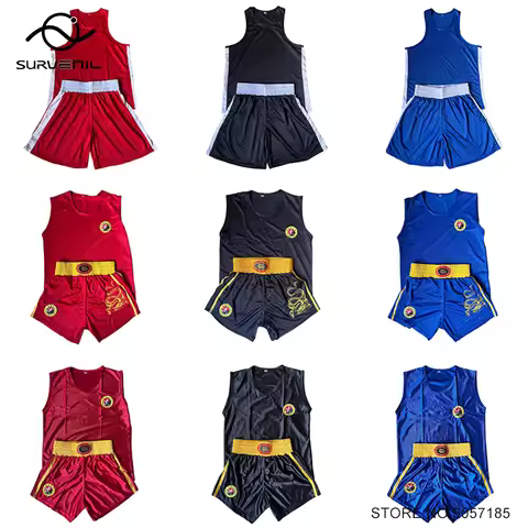 Muay Thai Shorts Quick Dry Boxing Clothes Men Women Kids Sanda Wushu Uniform Gym Martial Arts MMA Su