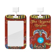 Gormiti ID Badge Holder with Lanyard, Hard Plastic Key Card Work Badge Sleeve for Office, School, Fa