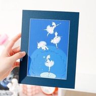 White A5 Paper Photo Frame Simple Hard Cardstock Artwork Picture Frame for 6 7 8 Inch Photos And Acr