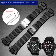 Suitable for Casio g-shock Watch Strap Men's Air Fighter Series GW-A1100 GW4000 GA1000 Safety Steel Buckle Watch Chain