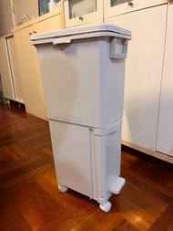29L 窄型雙層垃圾桶 帶輪子腳踏