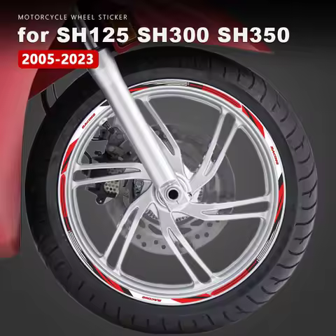 Motorcycle Wheel Sticker Waterproof Decals for Honda SH 125 300 350 SH 125i 300i 350i SH125 SH350 SH