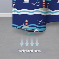 【Storewide Sale】 Alldram Sea Shower Curtain Modern Curtain Thicken Curtain Waterproof Curtain Househ