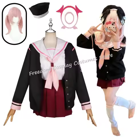 Game Blue Archive Shimoe Koharu Cosplay Costume wig Sailor School Uniform Cute JK Uniform With Hat F
