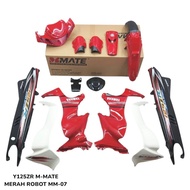 Coverset Y125Z Y125ZR merah robot sticker siap tampal original