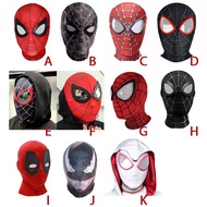 The Avengers Iron Spiderman No Way Home Miles Morales Elastic Mask Spider Man Headcover Cosplay Cost