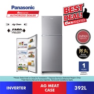 Panasonic Top Freezer 2 Door Inverter Fridge (392L) NR-BL381PSMY ; Refrigerator / Peti Sejuk 2 PIntu