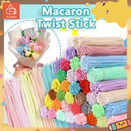 100Pcs Chenille Stems Pipe Dawai bulu Twist Stick Colorful Sticks Pipe Cleaner Rod Handicraft DIY