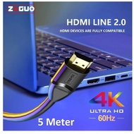 Tj Box HDMI to HDMI 2.0 Cable 4K@60Hz 1080P 3D Gold plated terminal 5M