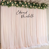 Customised Wall Name Signage (Acrylic Base) | Bridal Backdrop