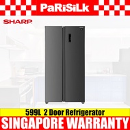 (Bulky) Sharp SJ-SS60E-DS 2 Door Refrigerator (599L)