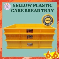 Plastic Container Tray Bakery Food Dulang Plastik Yellow, Plastic Cake Tray /Bakery Tray /Bread Tray