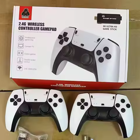 M8 Pro Game Stick 4K 10000 Games Retro Nostalgic Game HDMI-compatib 2.4G Dual Wireless Handle Video 