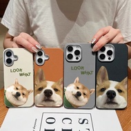 Cute Corgi Dog Couple PU Leather Case for Samsung Galaxy S25 Ultra S25 Plus M17 F17 M07 F07 F56 F16 