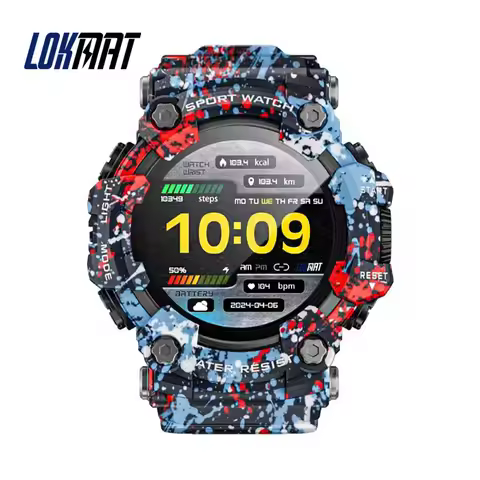 LOKMAT ATTACK GT Fitness Tracker Smartwatch Men BT Call IPX Waterproof Outdoor Sports Smart Watch wi