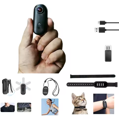 Mini Body Camera 4K 30FPS WiFi Action Cam 120° Wide Angle Magnetic Clip Wearable POV Camcorder For C