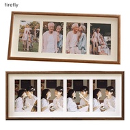 [Firefly] 8x20 Wood Picture Frame - 8x20 Photo Frame With Mat Display 4Pcs 4x6 Photos, 4x6 Picture F