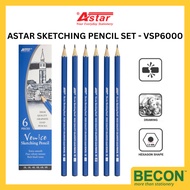 Astar Venice Sketching Pencil VSP-6000  2B,3B,4B,5B,6B,8B