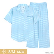 Josilins ชุดนอน ชุดอยู่บ้าน ผู้หญิง เสื้อแขนสั้น ขายาว ผ้าวูเว่น SM 2025