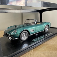 1: 18 KK Ferrari California 250 GT Spyder California 1960 Car Model Green