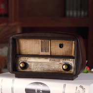 Europe style Resin Radio Model Retro Nostalgic Ornaments Vintage Radio Craft Bar