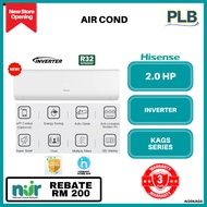 Hisense Air Cond Standard Inverter (KAGS Series)1.0HP/1.5HP/2.0HP AI10KAGS/AI13KAGS/AI20KAGS
