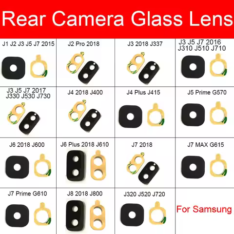 Main Camera Glass For Samsung Galaxy J1 J2 J3 J5 J7 Pro 2015 2016 2017 2018 J337 J310 J330 J510 J530