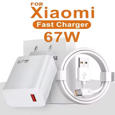67W GaN USB Charger QC3.0 Fast Charging Wall Charger Adapter 6A USB To Type C Quick Charging Cable f