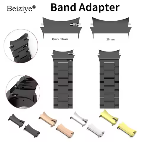 No Gaps Metal Adapter For Samsung Watch 4 6 Classic Strap Stainless Steel Connector For Samsung Gala