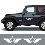 Car Stickers For Jeep Wrangler JK TJ YJ JL Renegade Cherokee Patriot Compass Trail Hawk Vinyl Decor 