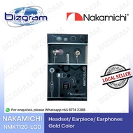 Nakamichi NMKT120-LGD Headset/ Earpiece/ Earphones  - Gold Color