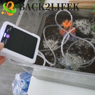 BACK2LIFEK Solar Oxygen Pump, Ultra Silent USB Rechargeable Portable Aerator, Oxygen Booster Water P