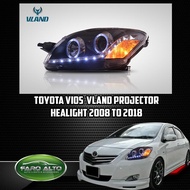 Toyota Vios Vland Projector Head Light 2008 to 2013 + LED Low Beam Bulb