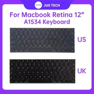 Laptop A1534 US UK Layout Replacement Keyboard For Macbook Retina 12" A1534 2016 2017 Years