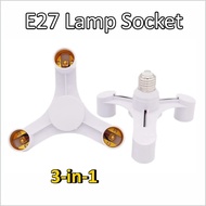 E27 base socket distributor adapter E27 to E27 European style LED bulb lamp socket 3in1 LED socket a