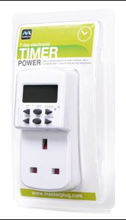 英國品牌Masterplug - 24小時電源定時器 TMS24 / 7天電子定時計時器 TES7