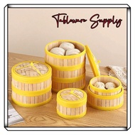 (TablewareSupply)Plastic Bamboo Dim Sum Steamer Dim Sum Basket Dim Sum Cover Bamboo Steaming Basket 